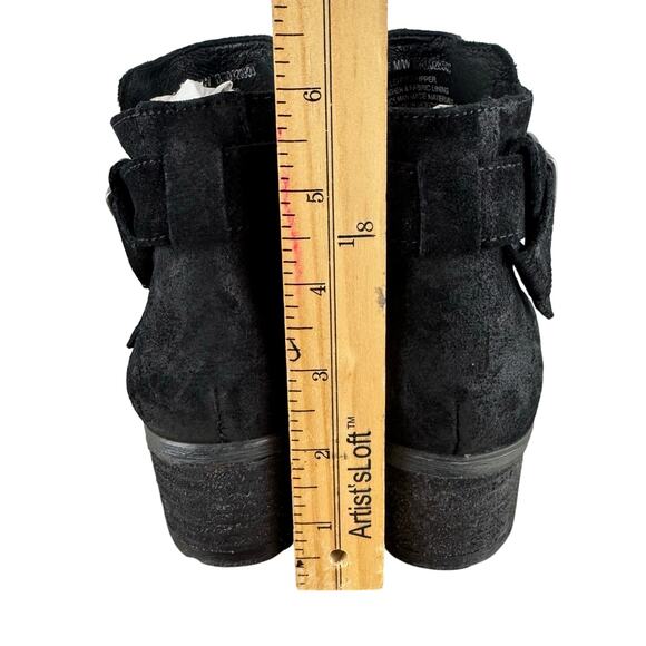 BORN MOROCCO LEATHER ANKLE BOOTIES IN BLACK DISTRESSED NWOB WOMEN'S SIZE 5.5 - Picture 14 of 14